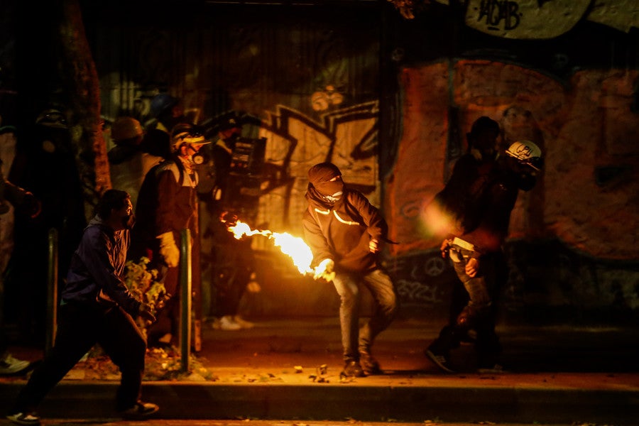 Enfrentamientos en Bogotá