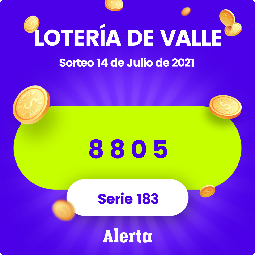 Lotería Valle resultados miércoles 14 de julio