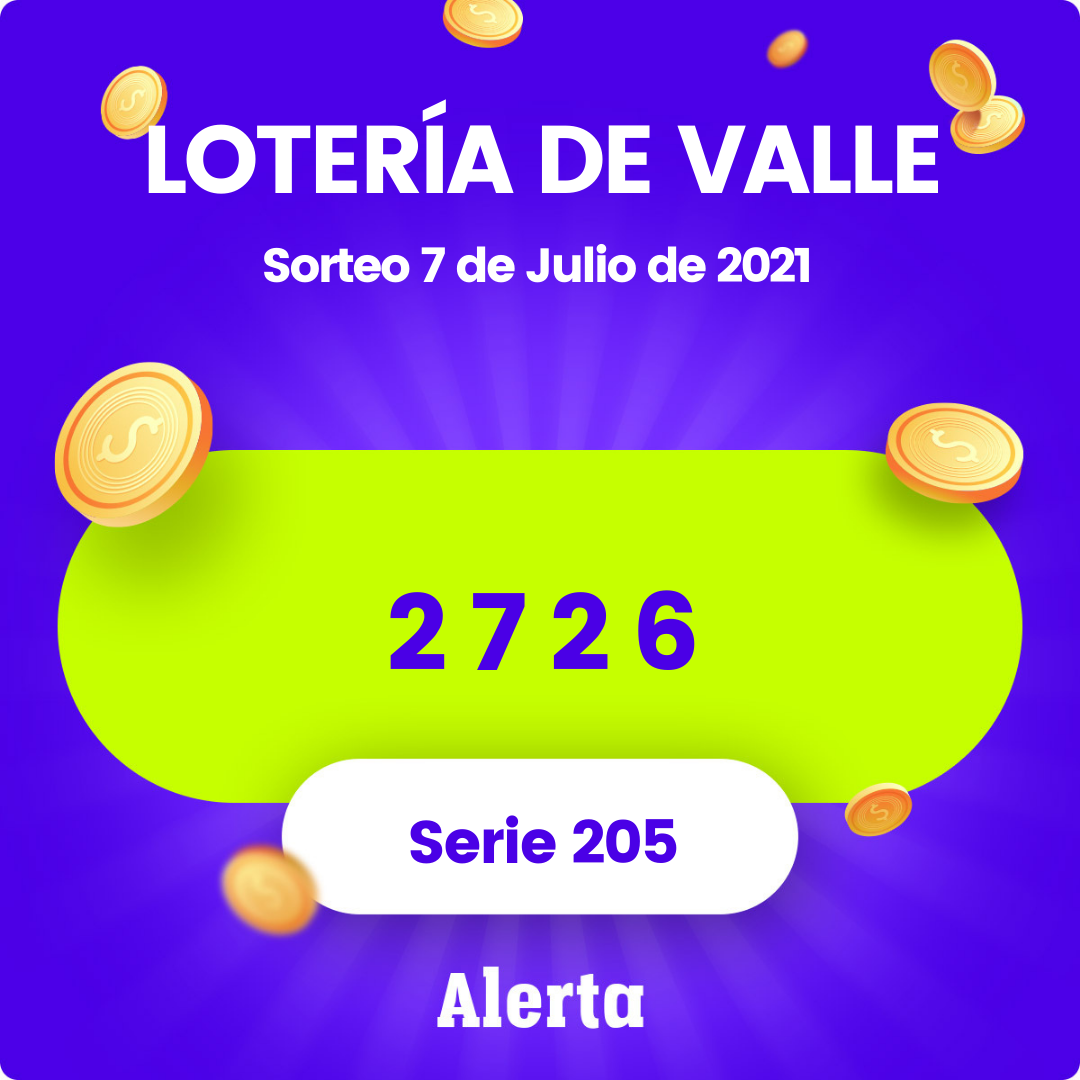 Lotería Valle resultados miércoles 7 de julio