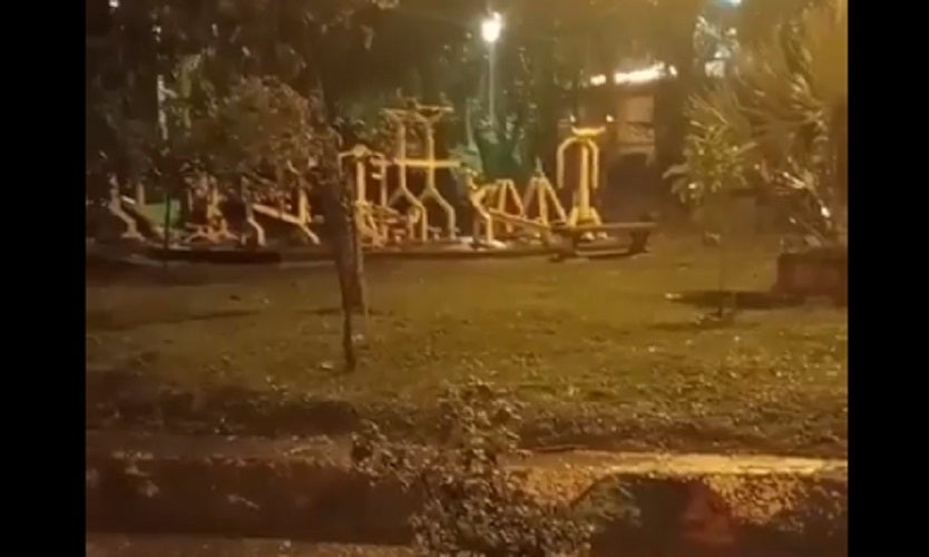 Fenómeno paranormal en parque