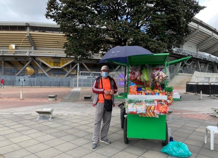 Vendedores informales del Campín en Bogotá