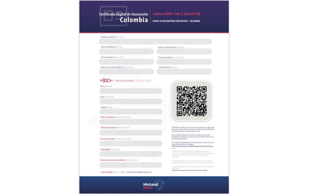 Certificado anticovid