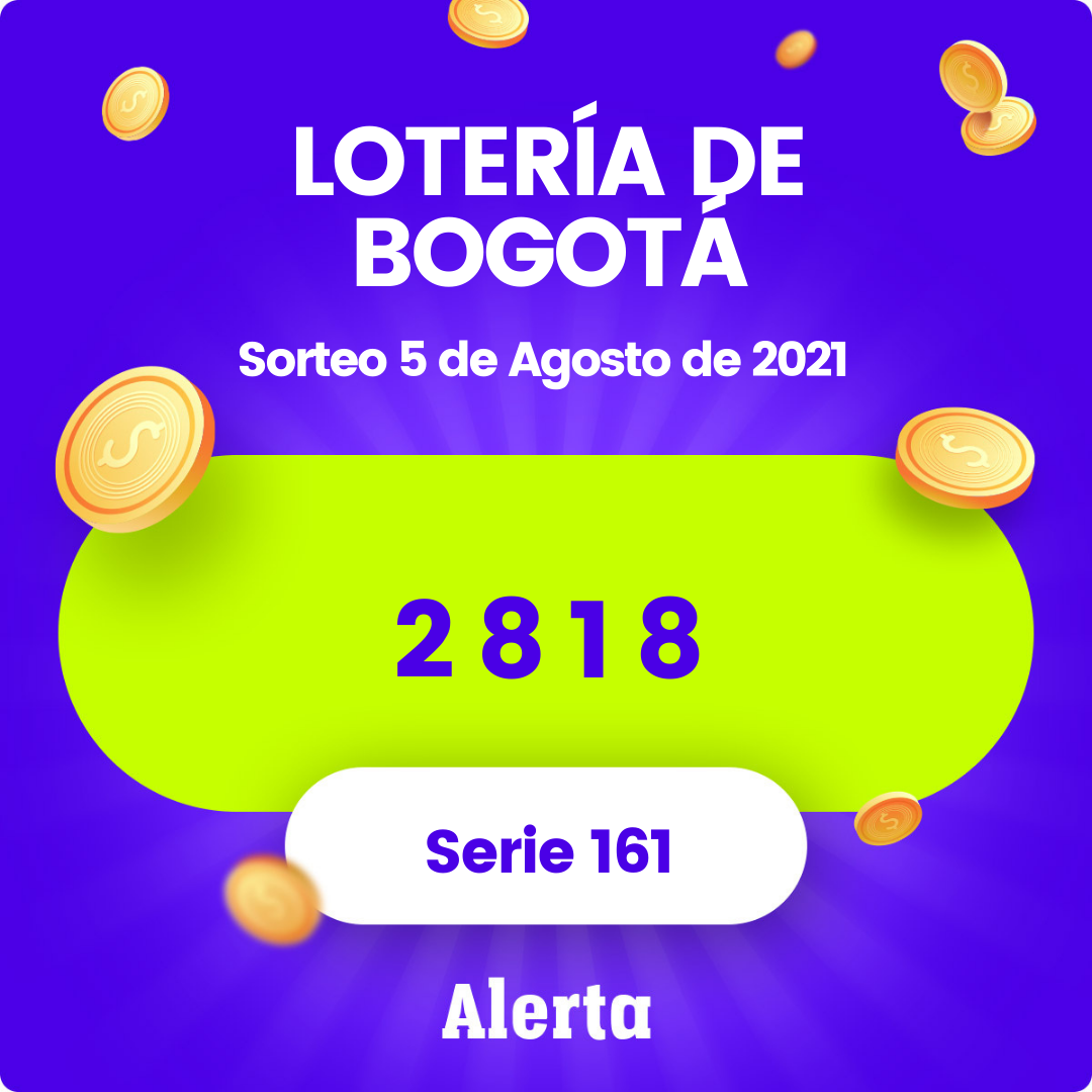 Lotería Bogotá resultados 5 de agosto