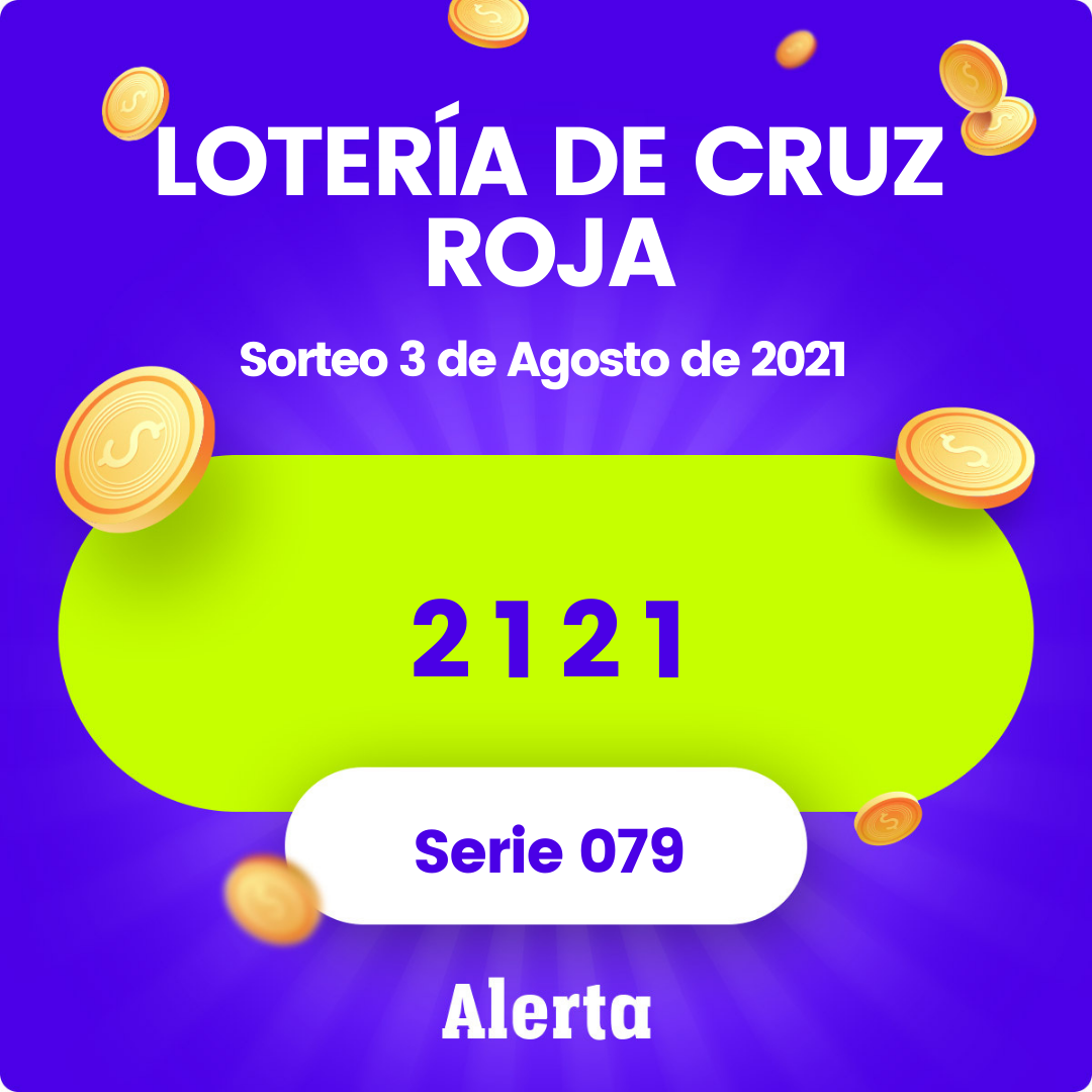 Lotería Cruz Roja último sorteo 3 de agosto