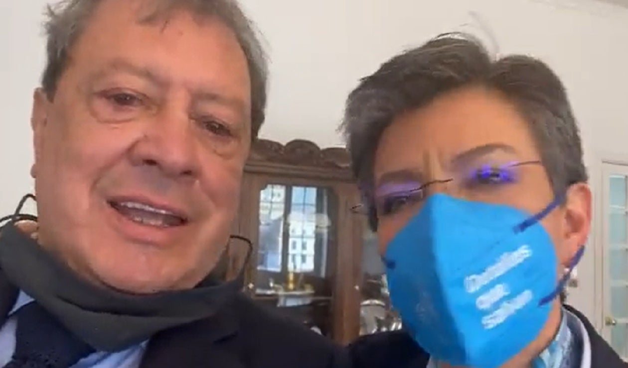 Mario Hernández y Claudia López