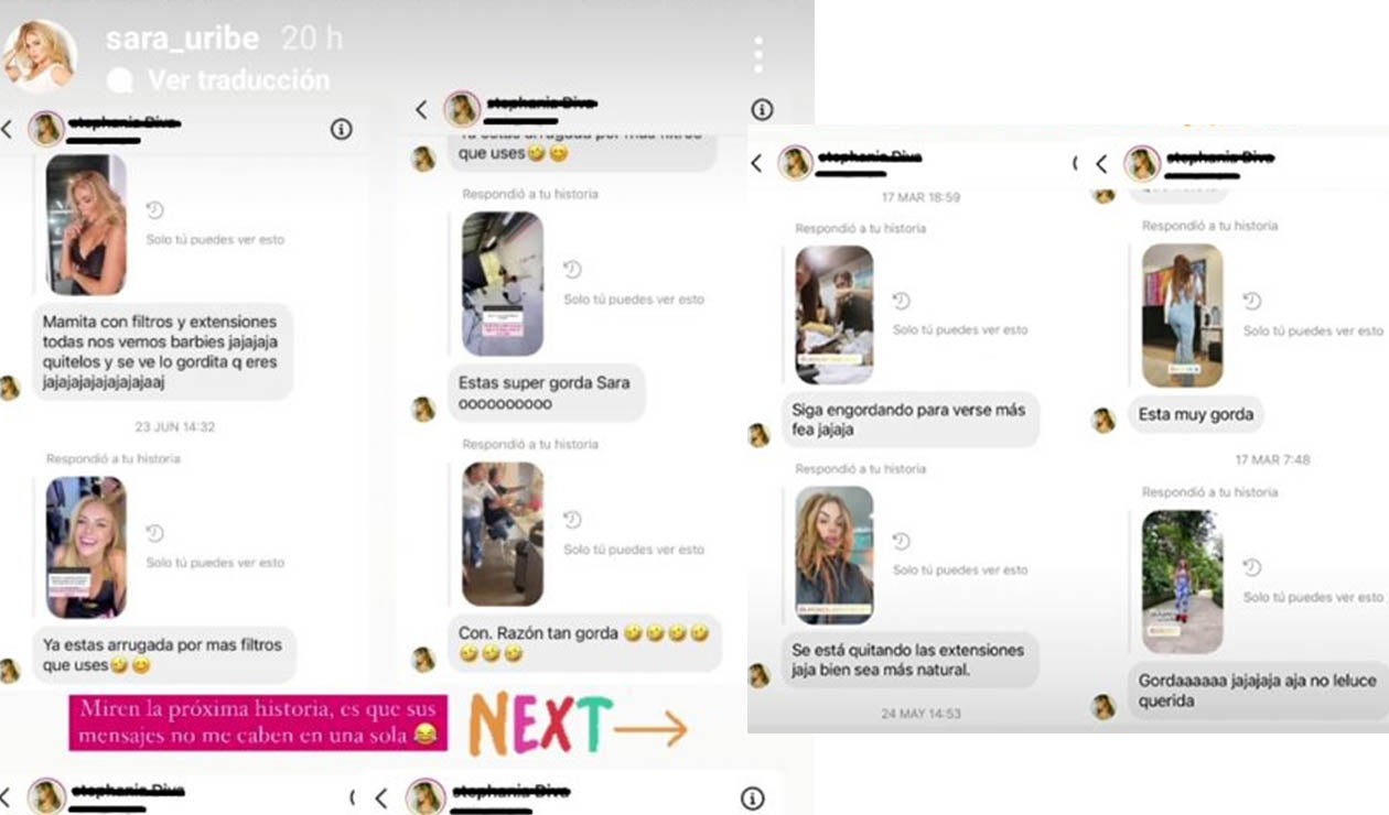 Insultos contra Sara Uribe