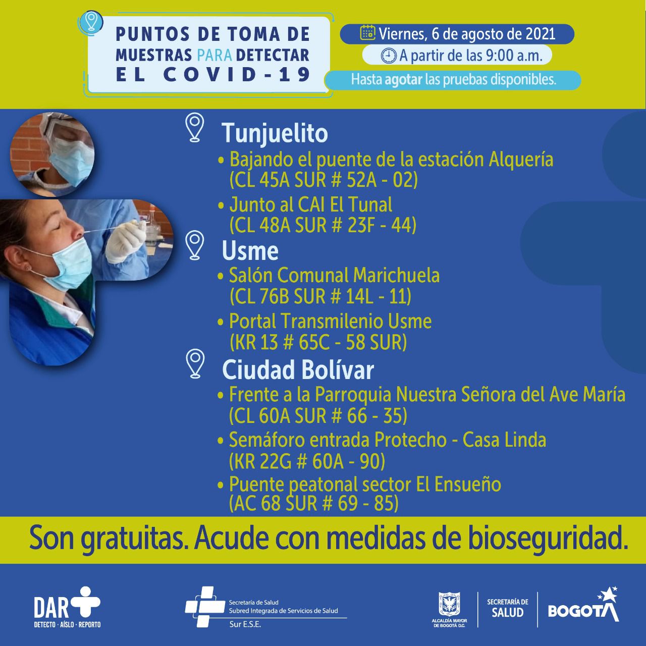 Muestras de COVID-19