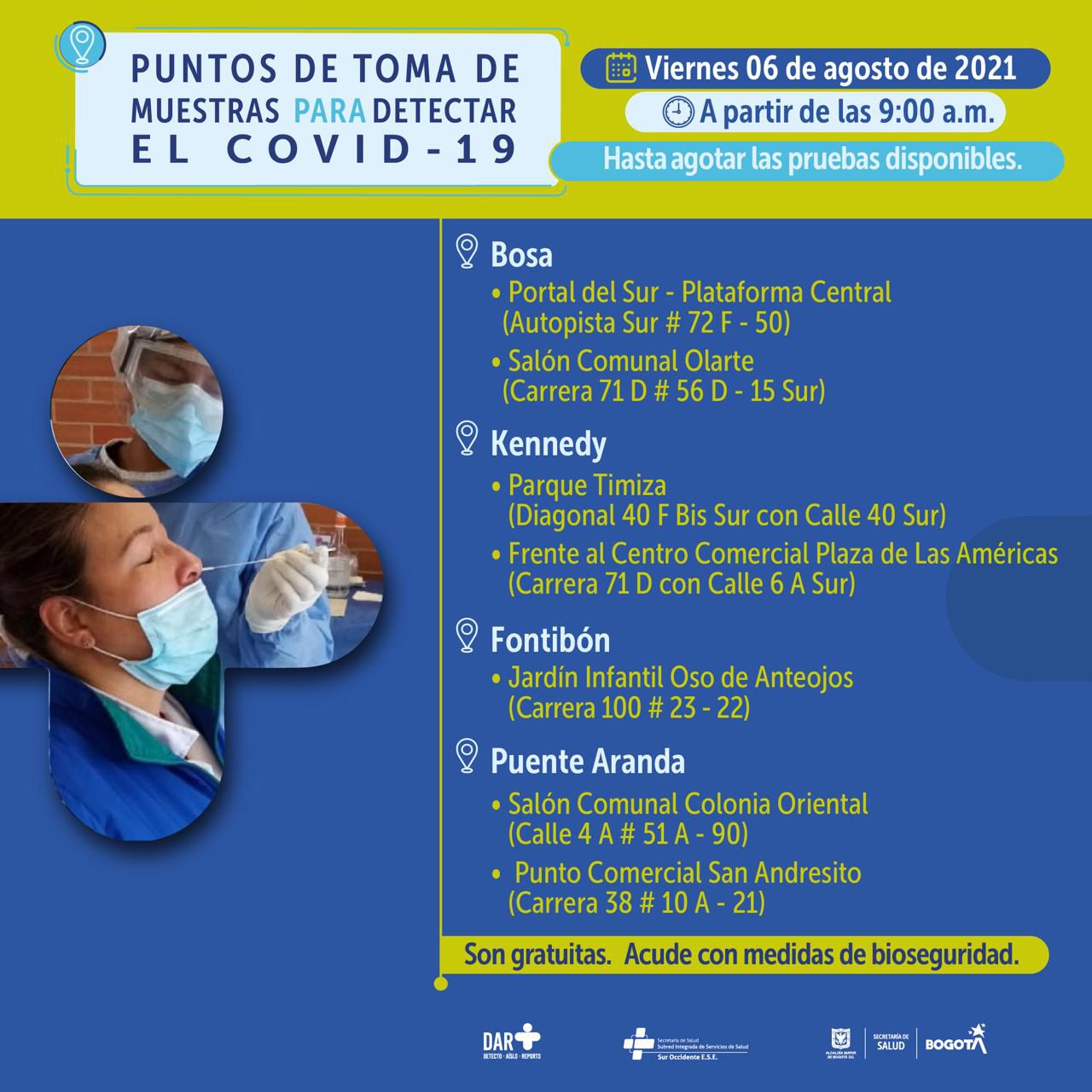 Muestras de COVID-19