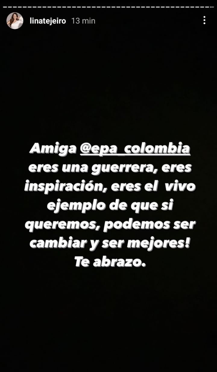Historias de Instagram- Lina Tejeiro