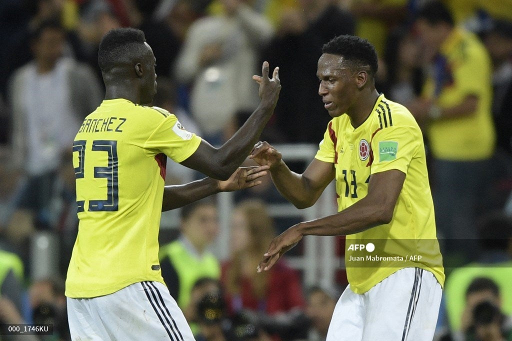 Yerry Mina y Davinson Sánchez