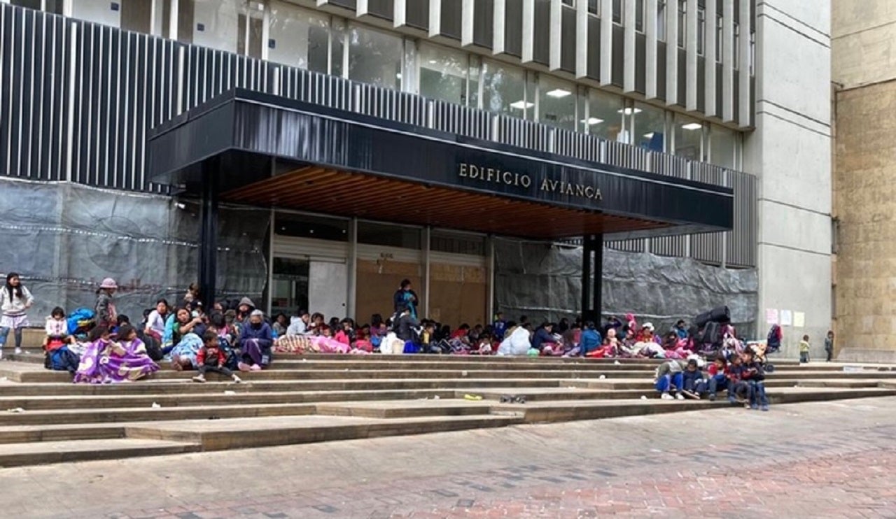 Indígenas Envera en Bogotá