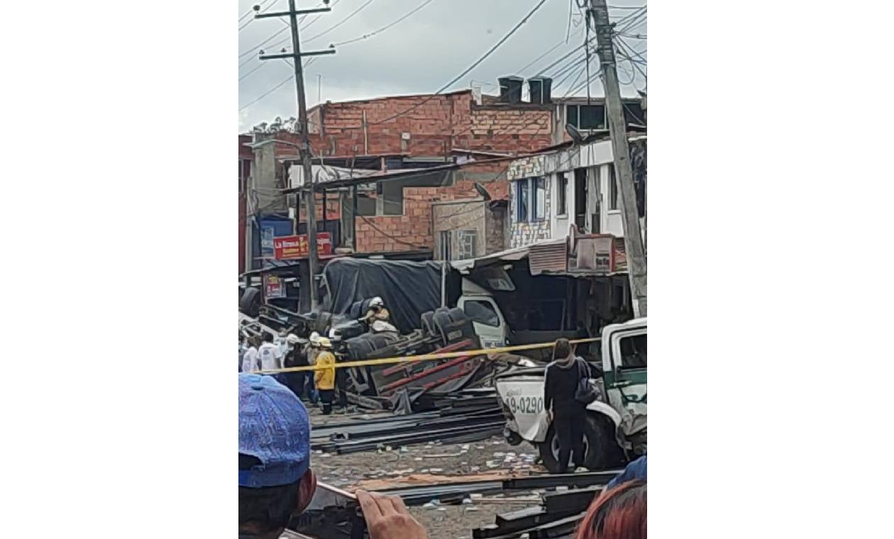 accidente en la vía Bogotá-Silvania