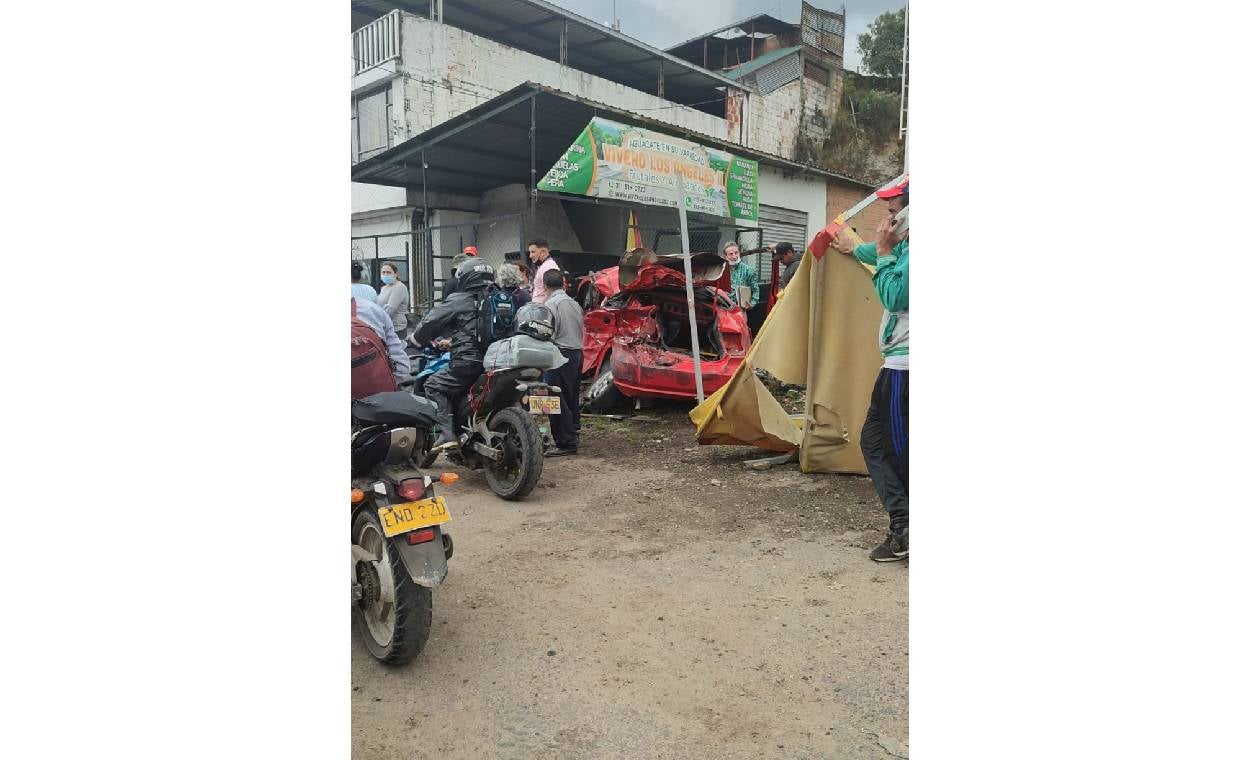 accidente en la vía Bogotá-Silvania