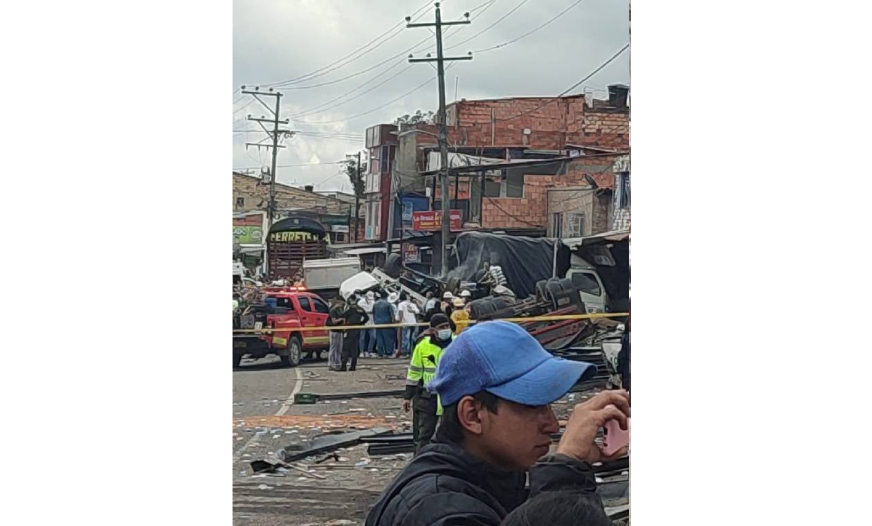 accidente en la vía Bogotá-Silvania