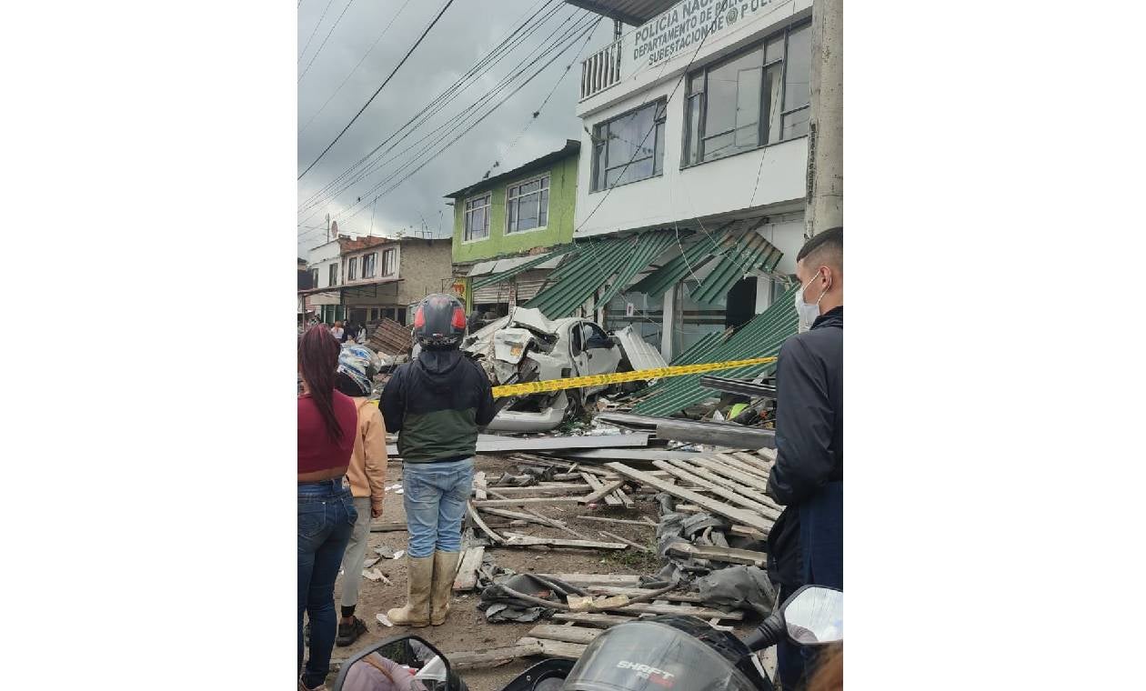 accidente en la vía Bogotá-Silvania