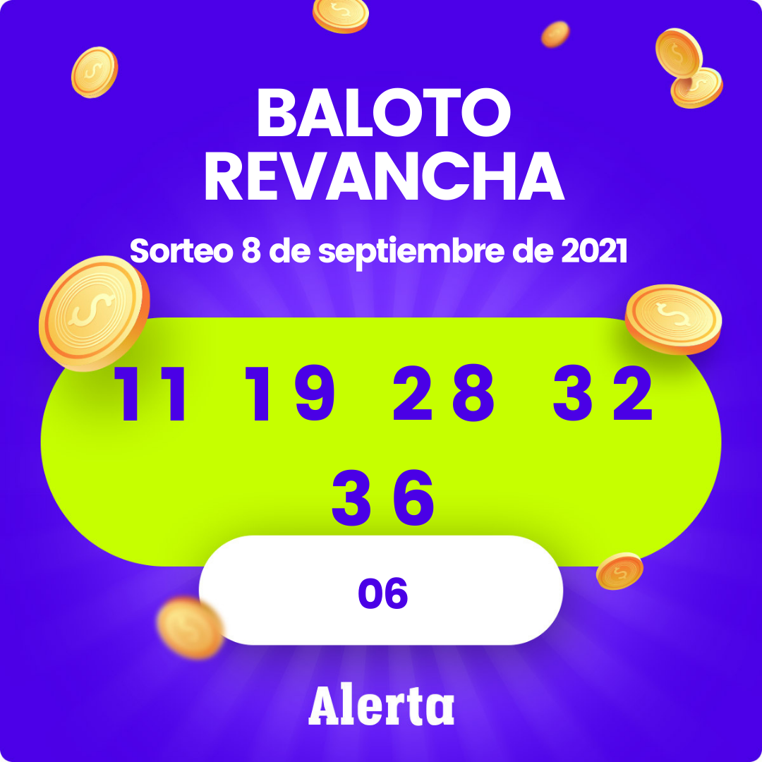 Baloto Revancha hoy resultado miércoles 8 de septiembre