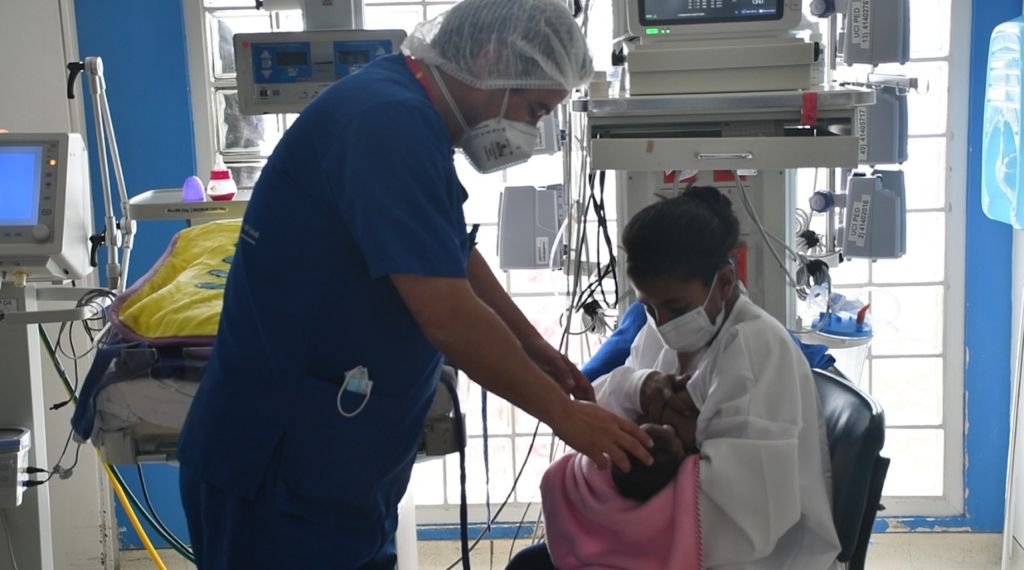 Bebé intervenida en Bogotá