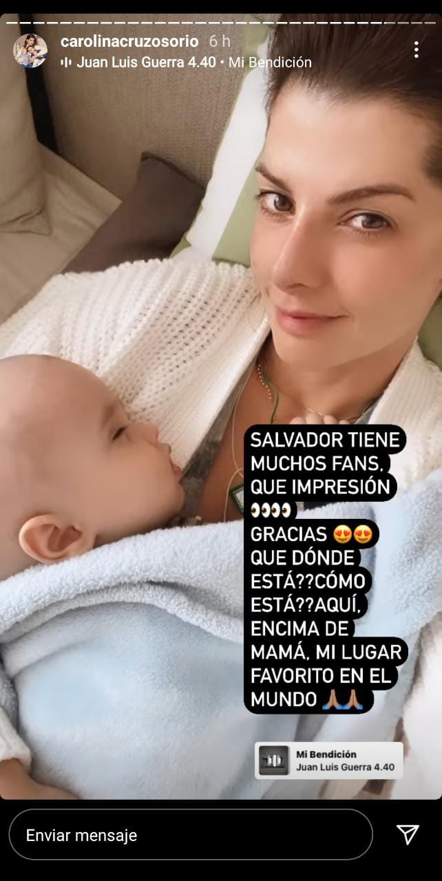 Carolina Cruz- Historias de Instagram