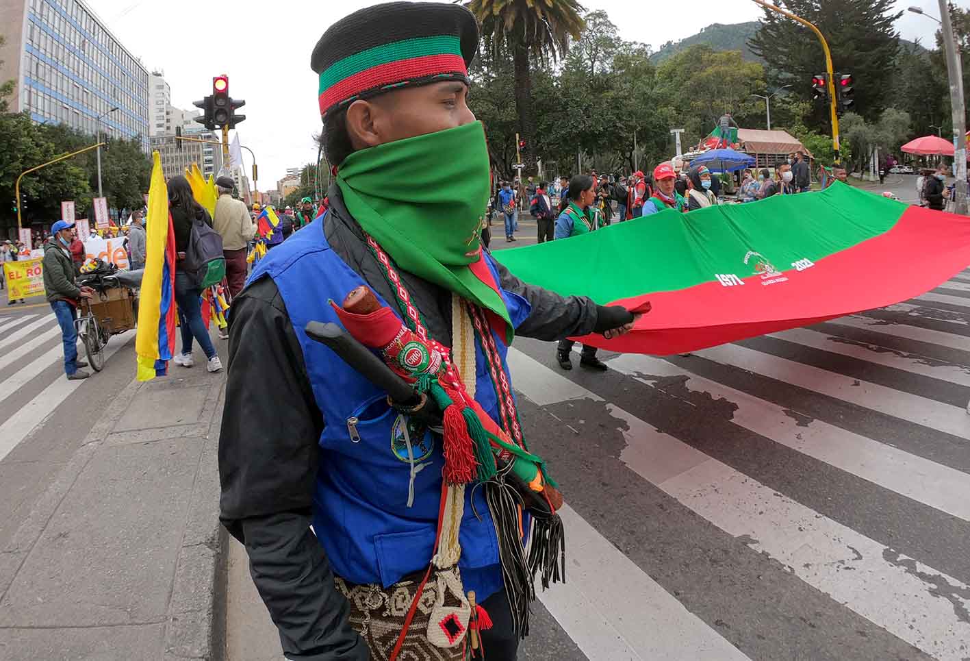 Protestas del paro nacional, en Bogotá.