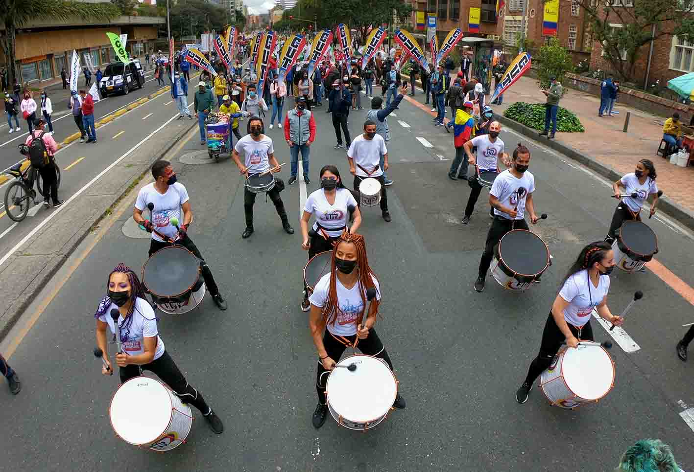 Protestas del paro nacional, en Bogotá.