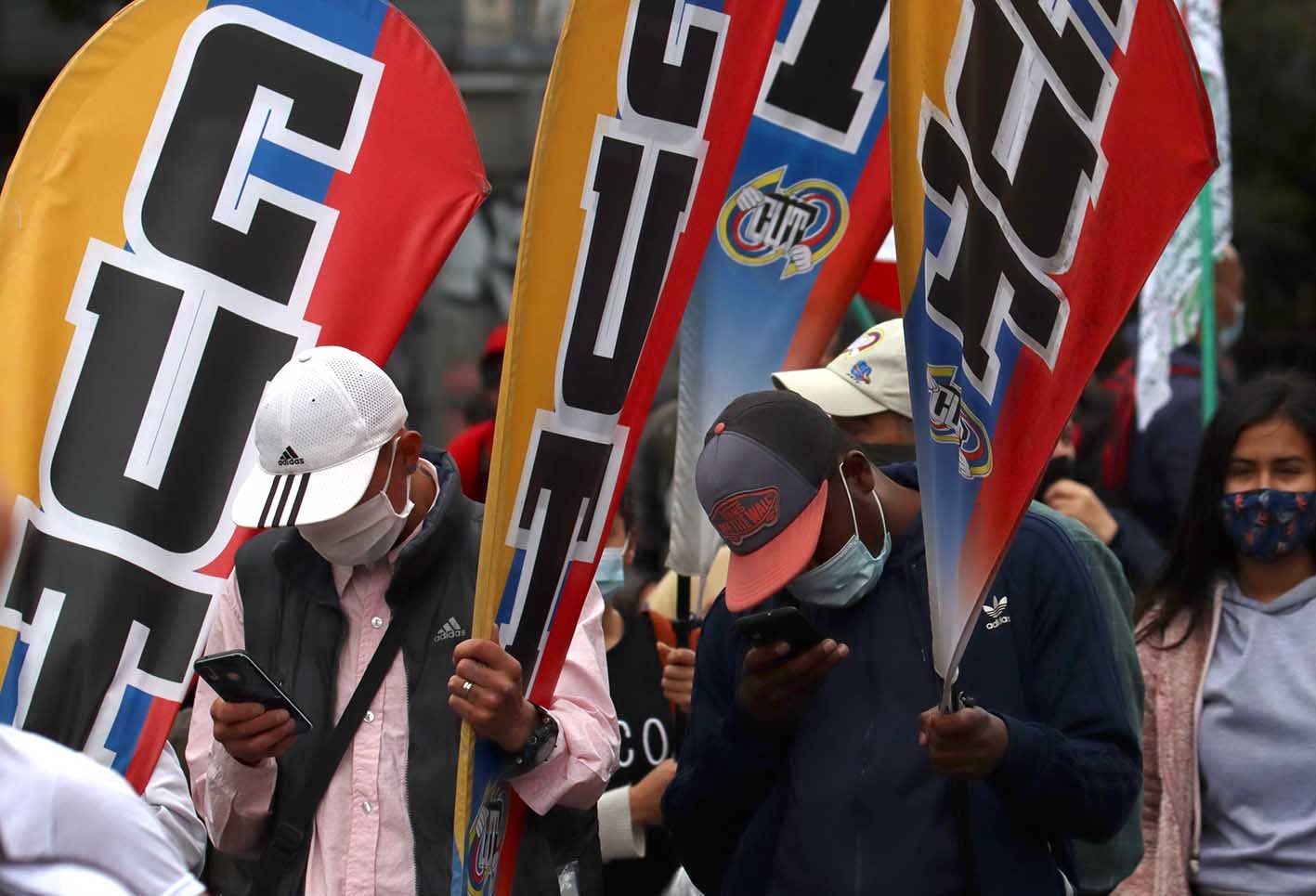 Protestas del paro nacional, en Bogotá.