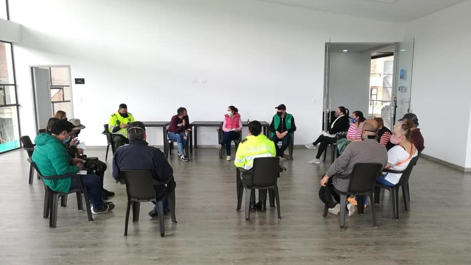 Reunión de autoridades en Tenjo, Cundinamarca