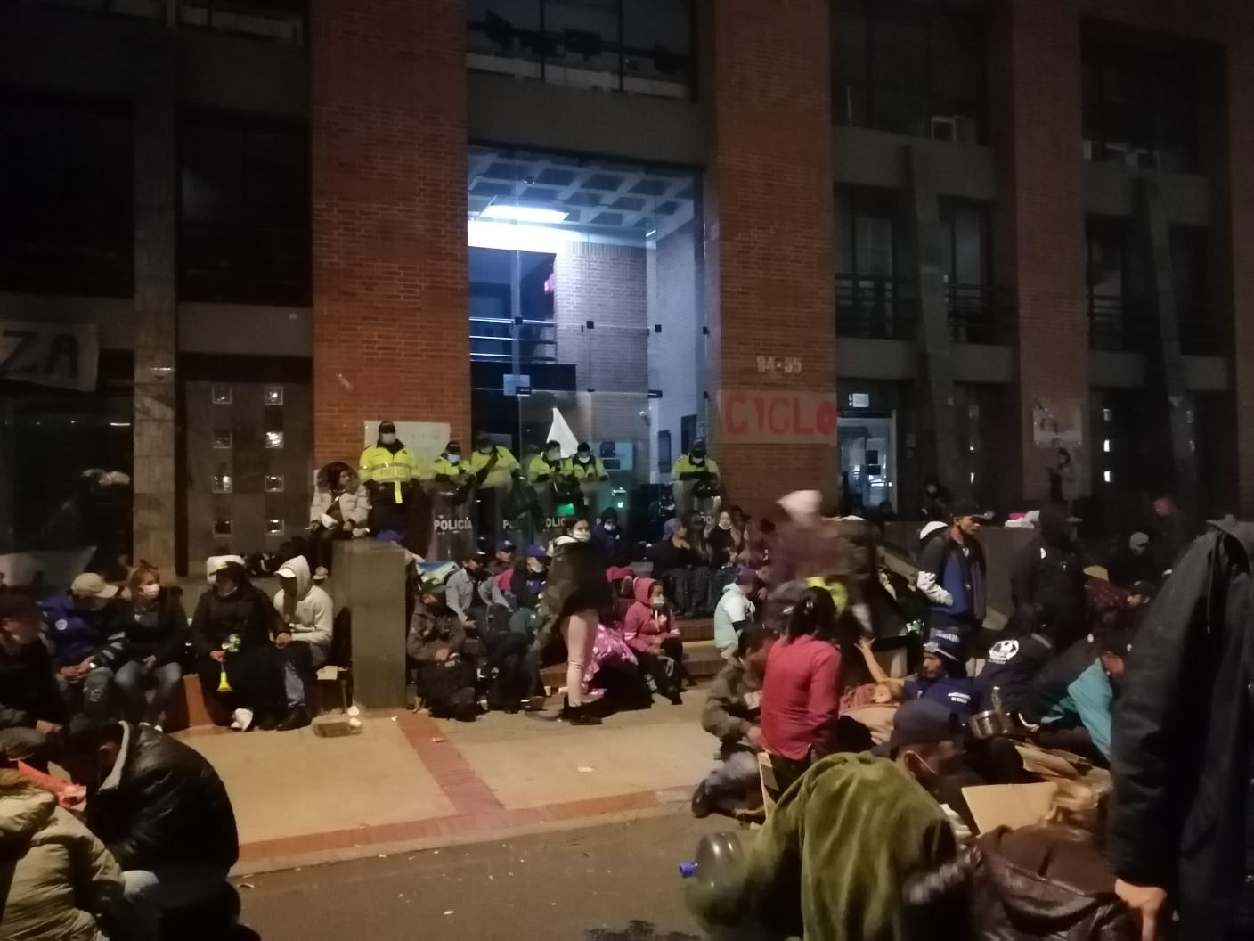 Protestas de recicladores en el norte de Bogotá