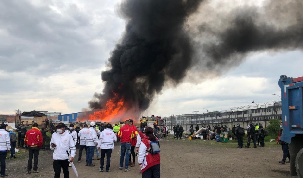 Incendio en Puente Aranda