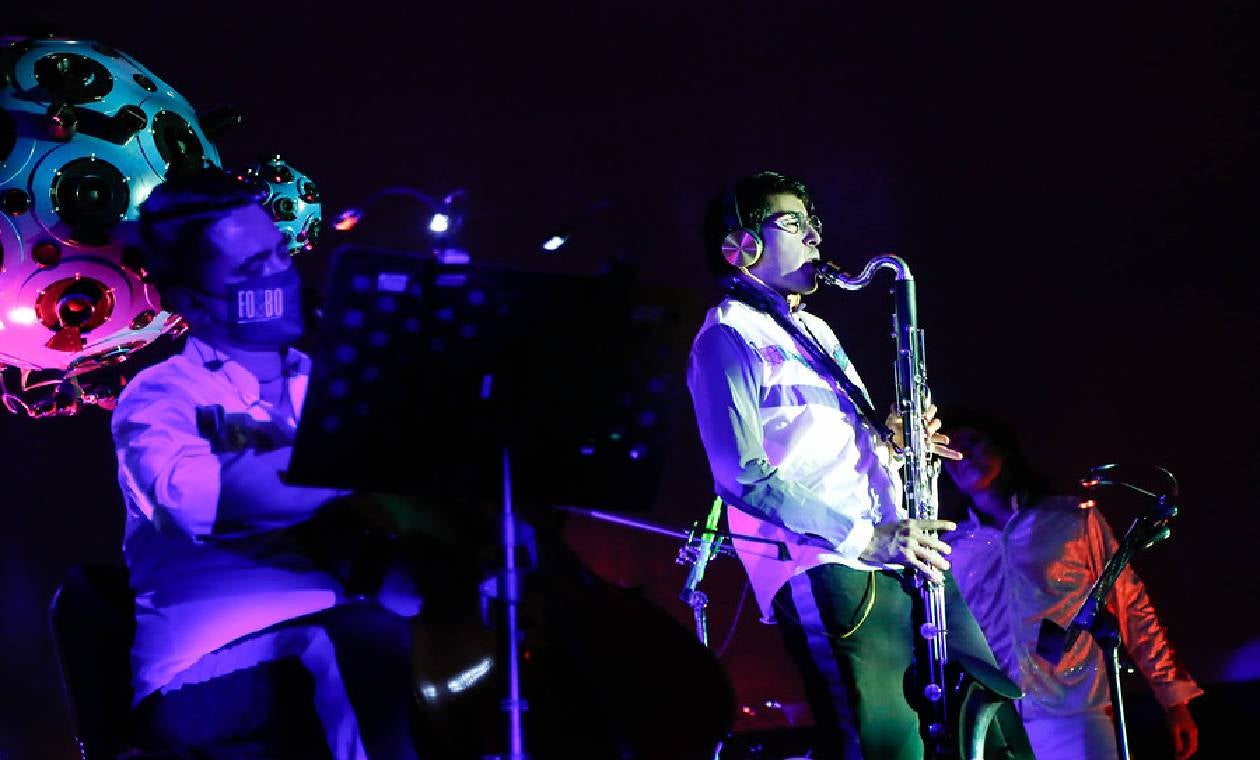 Proyección láser - Planetario de Bogotá