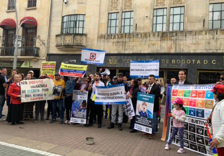 Protesta carné anticovid