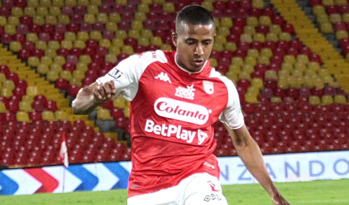 Fainer Torijano, jugador de Santa Fe