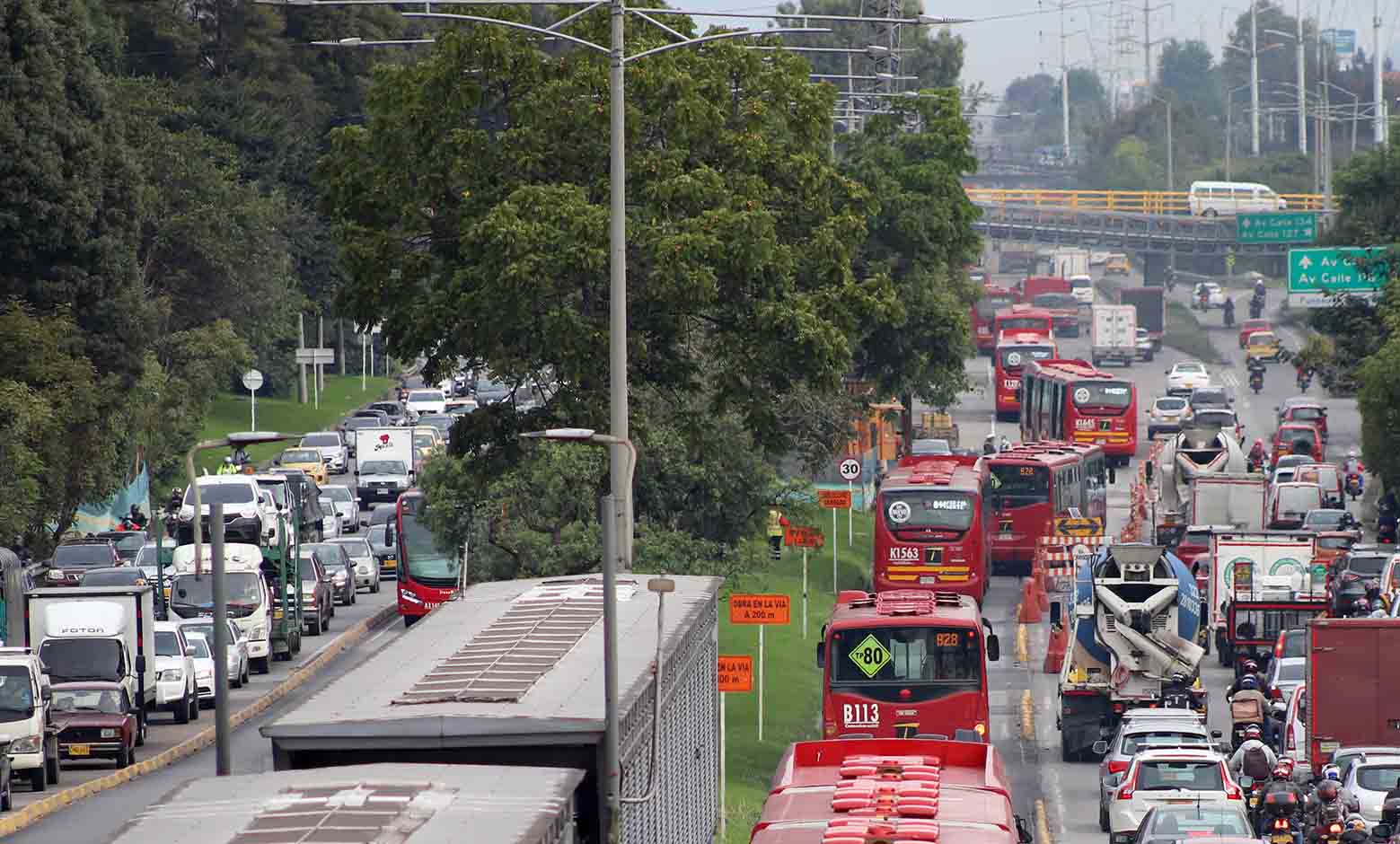 Trancones en Bogotá