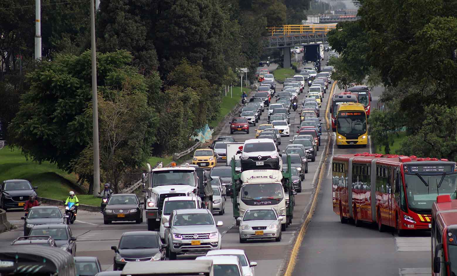 Trancones en Bogotá