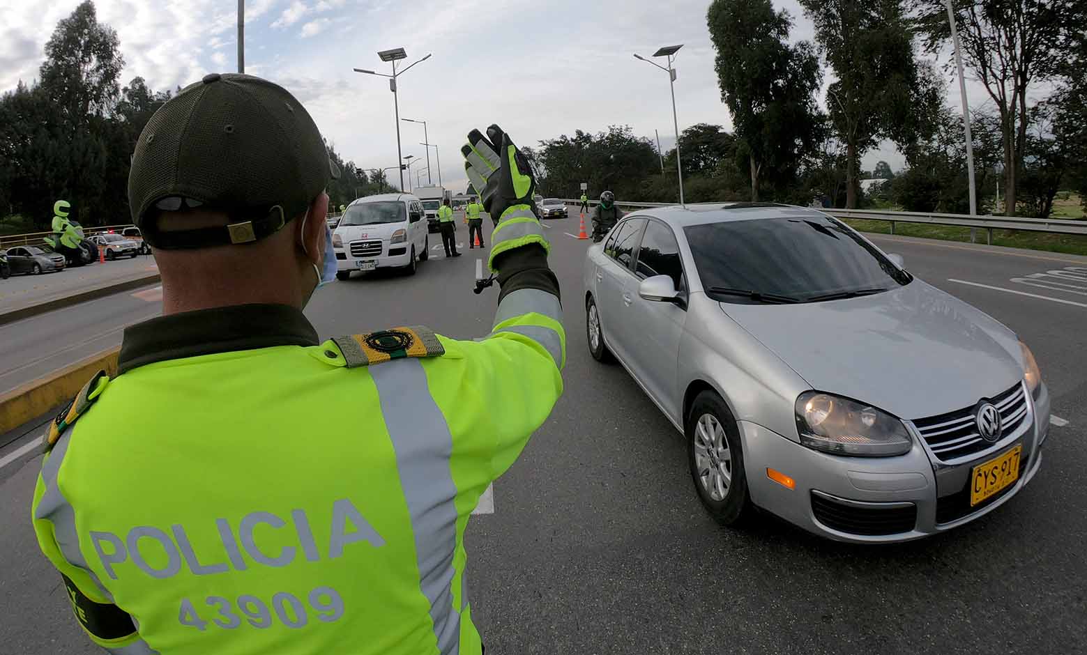 Renten de la policía de tránsito en Bogotá