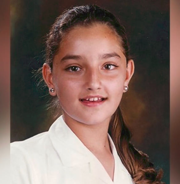 Melina Ramírez de pequeña