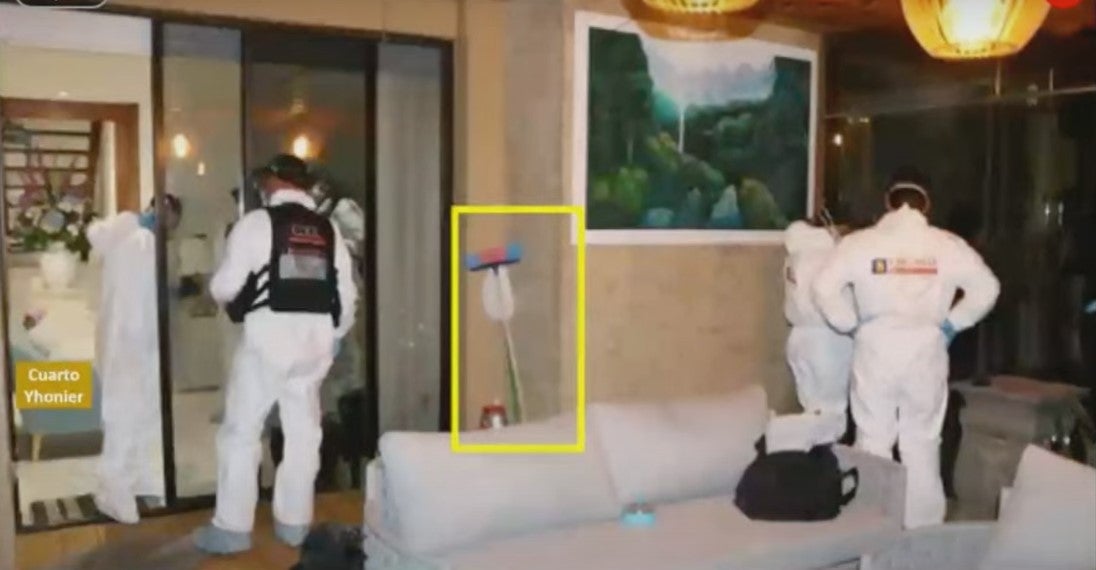 Escena del crimen de Mauricio Leal