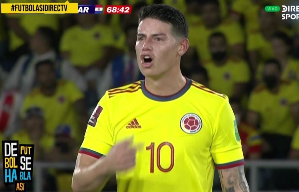 James Rodríguez salió chiflado