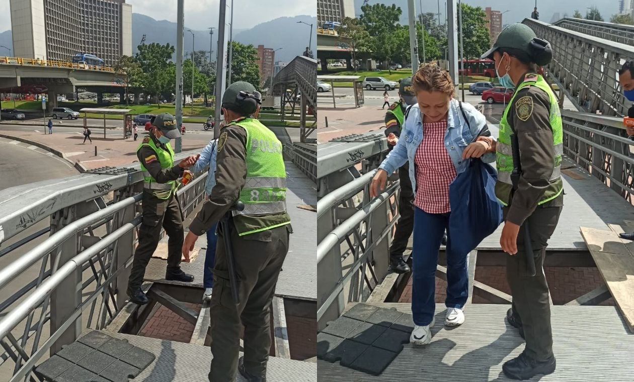 En caso de accidente en un puente peatonal por falta de láminas, ¿Quién responde?