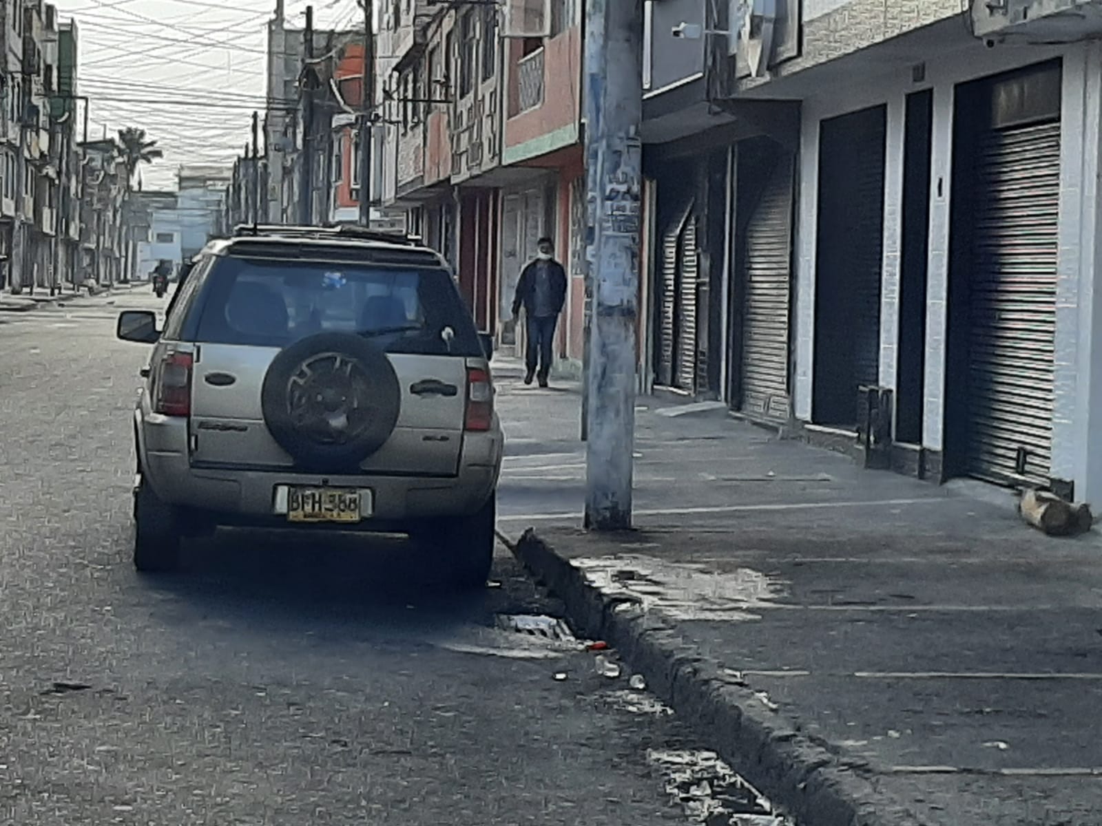 Camioneta del baleado