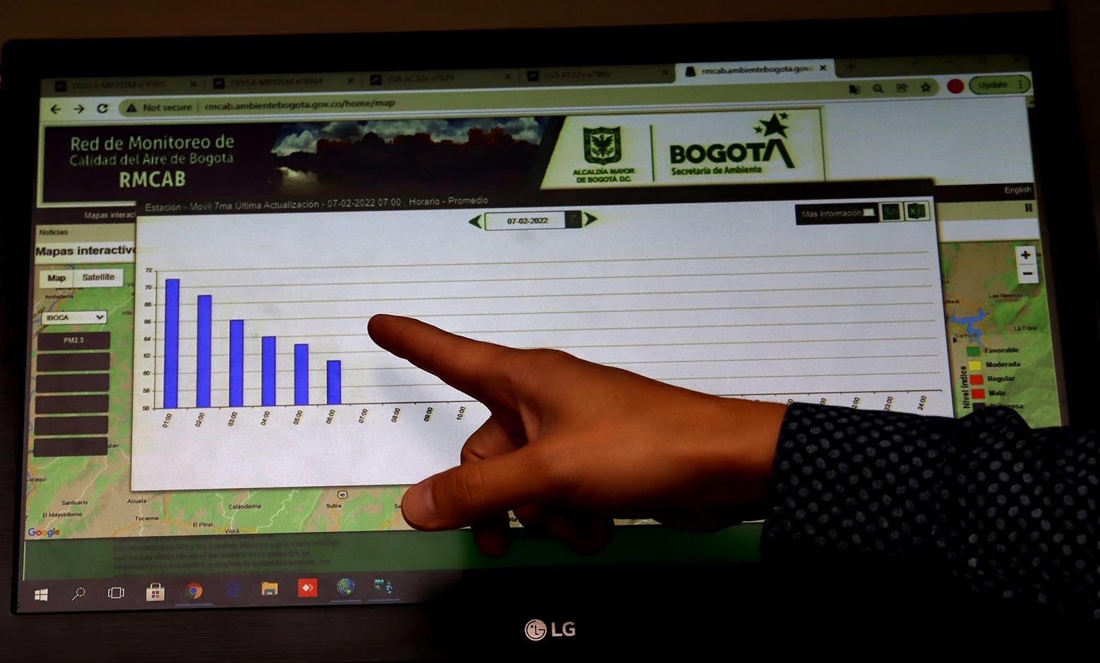Calidad del aire en Bogotá