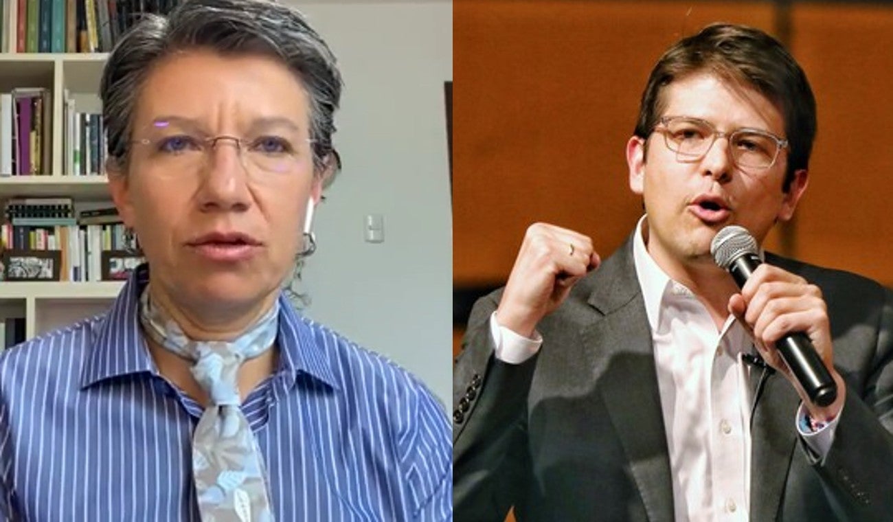 Claudia Lopez y Miguel Uribe