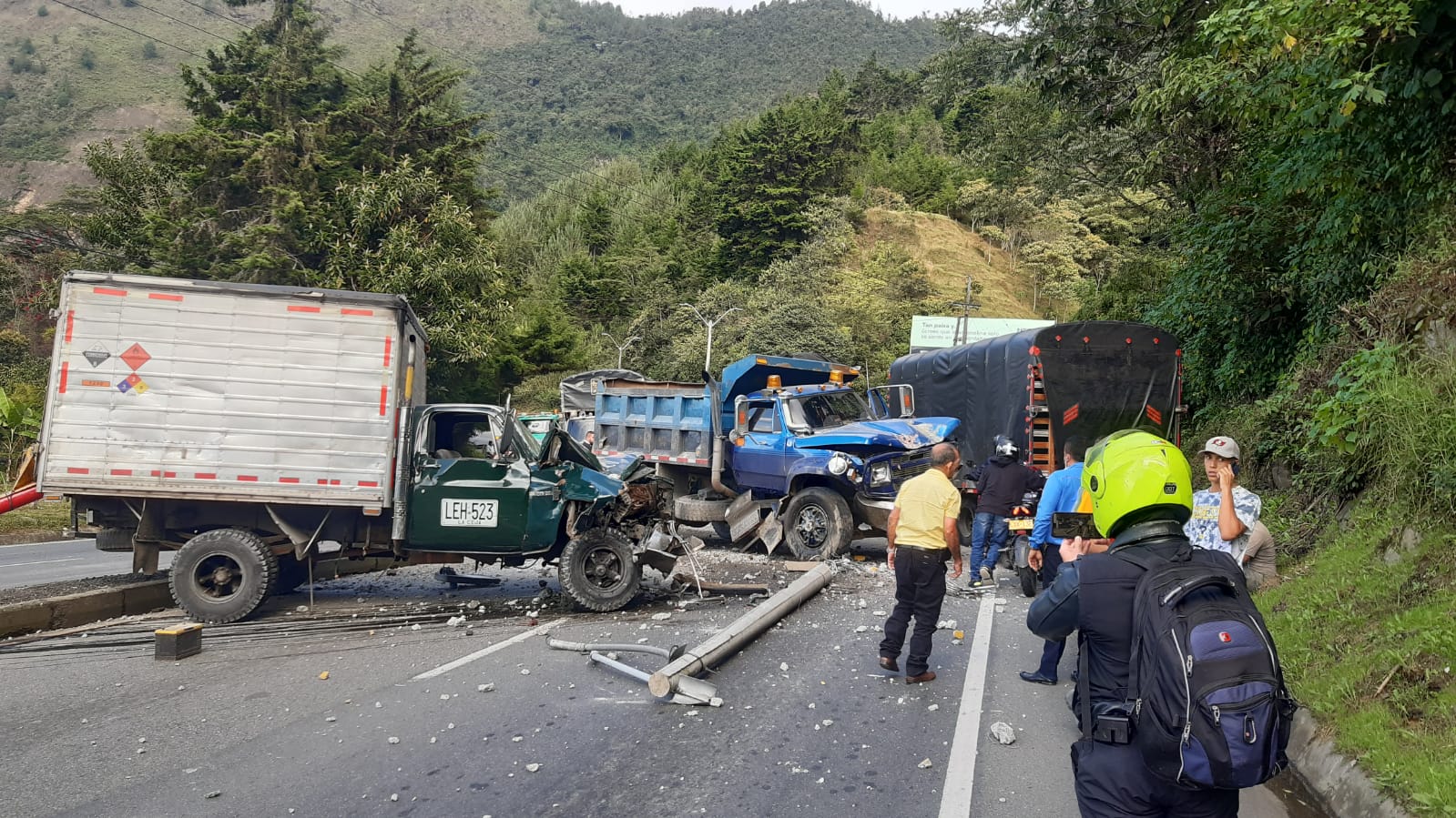 En este incidente vial no se reportaron lesionados