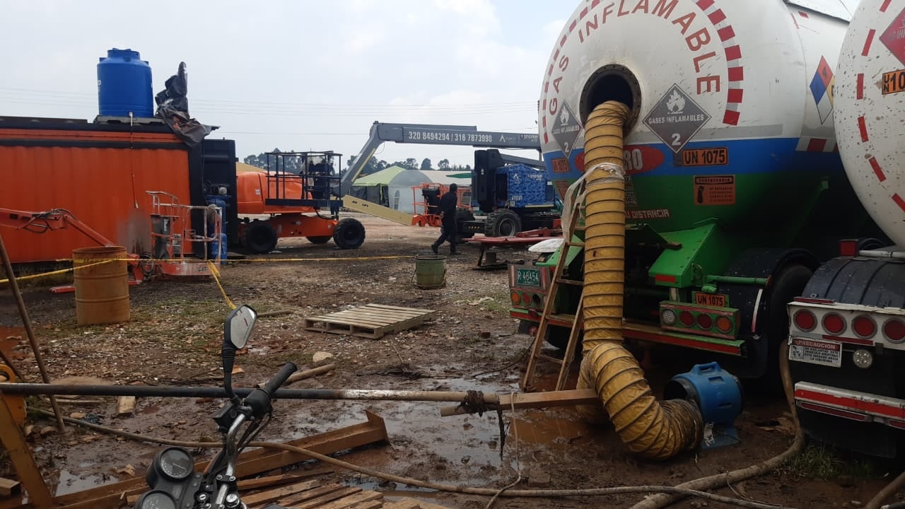 El vehículo era sometido a labores de limpieza