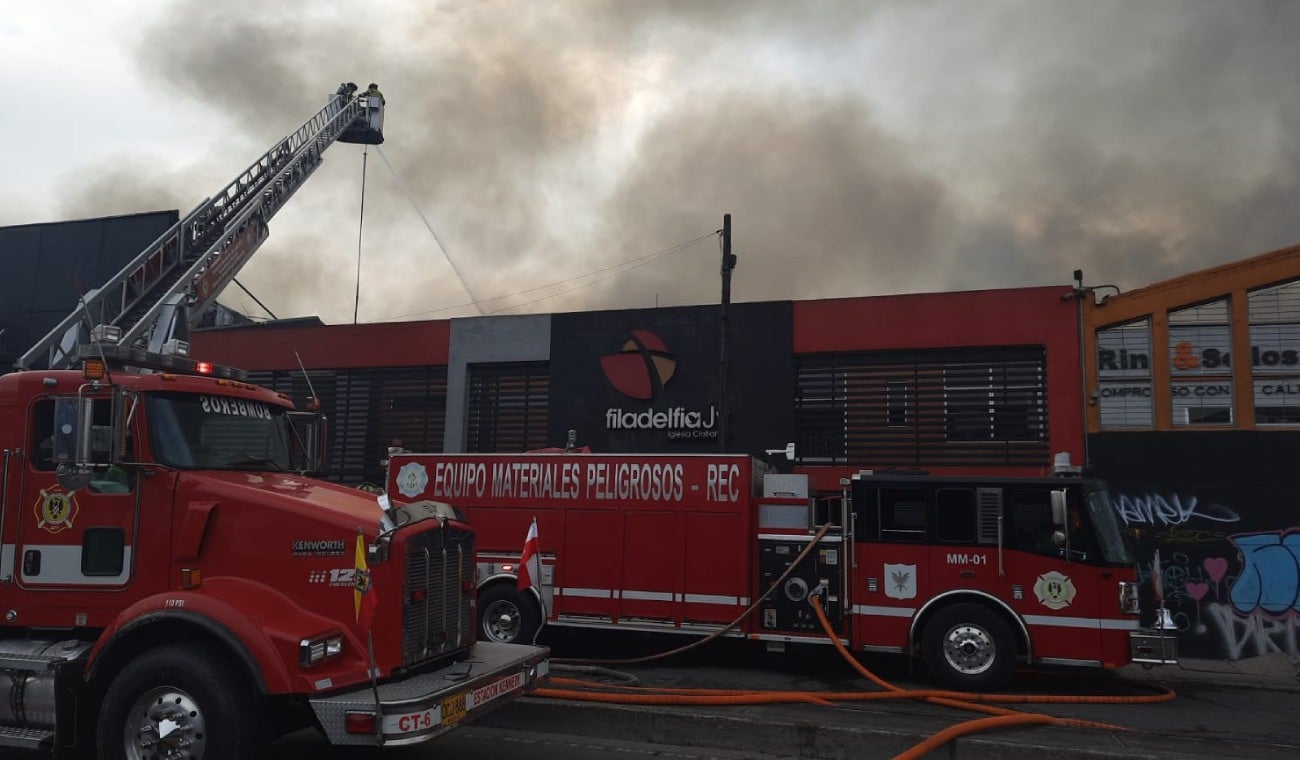 Incendio en Puente Aranda