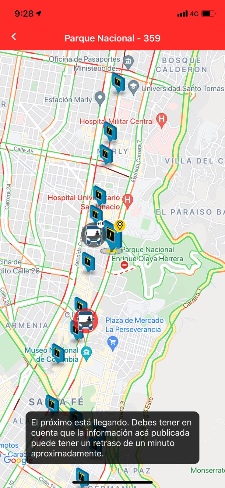 TransmiApp- Consultar rutas