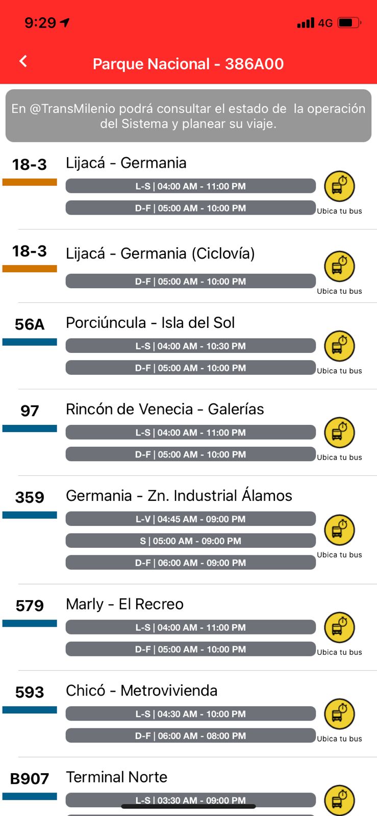 TransmiApp- Calcular ruta
