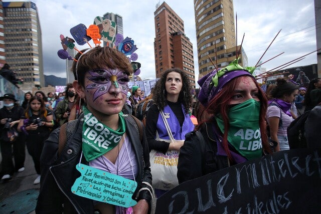 Movilizaciones 8 de marzo en Bogotá- Día de la Mujer