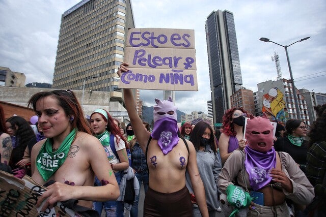 Movilizaciones 8 de marzo en Bogotá- Día de la Mujer