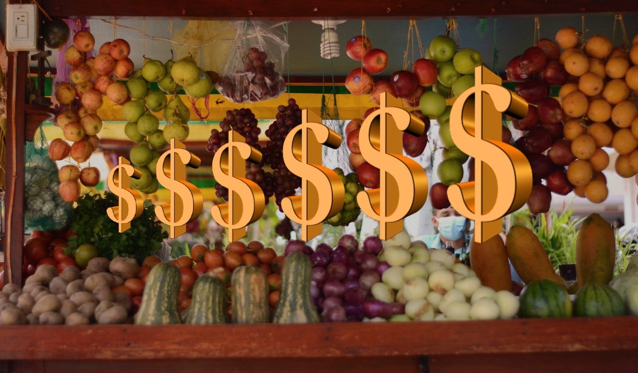 Precio de la comida en Bogotá