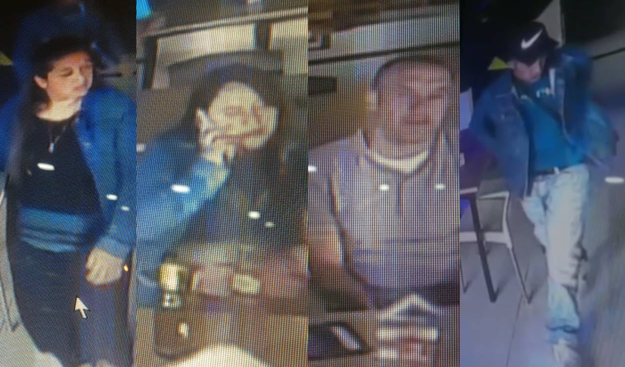 Presuntos delincuentes en un restaurante en Soacha